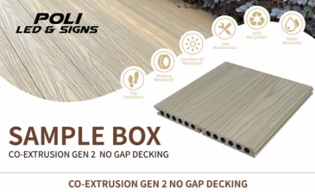 Sample Box that contains all 6 Colors for decking our customers to display to their costumers.